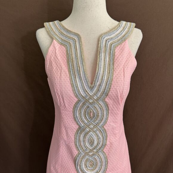 Lilly Pulitzer Paradise Pink Preppy Valli Shift Dress SZ 0 - Picture 3 of 9